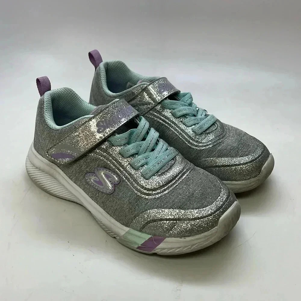 Skechers Girls Dreamy Lites Ready to Shine Sneaker Size 13 GUC